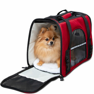 Pet Carrier Cat Travel Bag Portable Soft Sided Comfort Case Airline Approved Dog