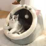 Load image into Gallery viewer, Sweet Cat Bed Warm Pet Basket Cozy Kitten Lounger Cushion Cat House Tent Very Soft Small Dog Mat Bag For Washable Cave Cats Beds
