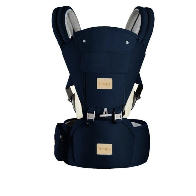 AIEBAO Ergonomic Baby Carrier Infant Kid Baby Hipseat Sling Front Facing Kangaroo Baby Wrap Carrier for Baby Travel 0 18 Months