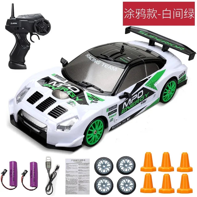 2.4G High speed Drift Rc Car 4WD Toy Remote Control AE86 Model GTR Vehicle Car RC Racing Cars Toy for Children Christmas Gifts High speed Drift Rc Car 4WD Toy Remote Control AE86 Model GTR Vehicle Car RC Racing Cars Toy for Children Christmas Gifts