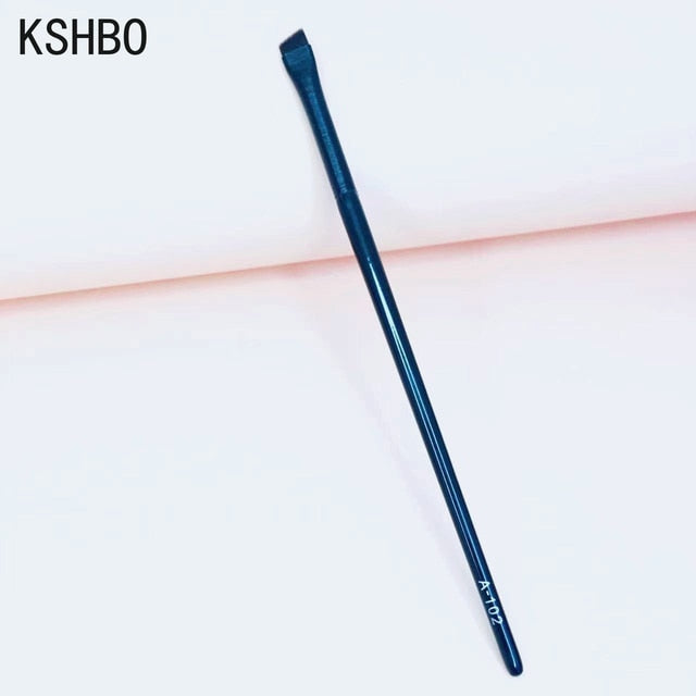 KSHBO Thin Eyebrow Eyeliner Brush Super Fine Angled Brow Contour Brush Portable Women Eyebrow Liner Cream Cosmetic Makeup Tools| |