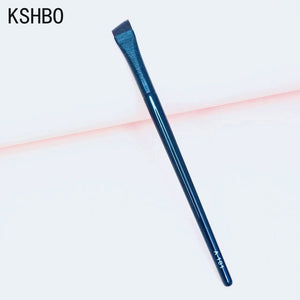 KSHBO Thin Eyebrow Eyeliner Brush Super Fine Angled Brow Contour Brush Portable Women Eyebrow Liner Cream Cosmetic Makeup Tools| |