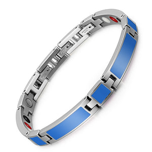 RainSo 2018 New Fashion Epoxy Jewelry Female Magnetic Therapy Bracelet & Bangle Germanium Bio Energy Wristband for Arthritis