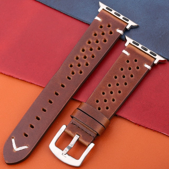 Genuine Leather Strap For Apple Watch