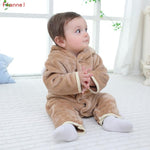 Load image into Gallery viewer, 2019 Newborn Baby Winter Hoodie Clothes Polyester Infant Baby Girls Pink Climbing New Spring Outwear Rompers 3m 12m Boy Jumpsuit
