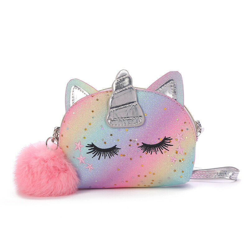 Cute Women Girls Shoulder Bag Cattoon Unicorn Mini Bags Travel Crossbody Bag Go!