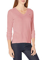 Load image into Gallery viewer, Nautica Women&#39;s Effortless J-Class Long Sleeve 100% Cotton V-Neck Sweater
