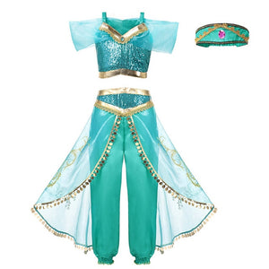 Fancy Baby Girl Princess Clothes Kid Jasmine Rapunzel Aurora Belle Ariel Cosplay Costume Child Elsa Anna Elena Sofia Party Dress