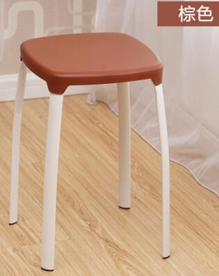 Modern Household Plastic Stool Living Room Dining Stool Fashion Cafe Bar Stool