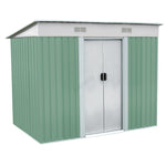 Load image into Gallery viewer, BIRCHTREE New Garden Shed Metal Pent Roof Outdoor Storage With Free Foundation
