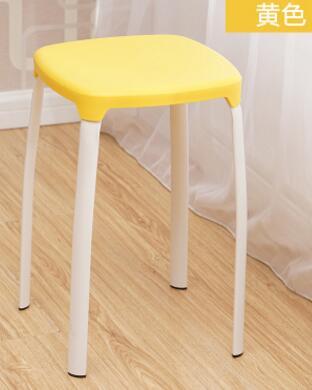 Modern Household Plastic Stool Living Room Dining Stool Fashion Cafe Bar Stool