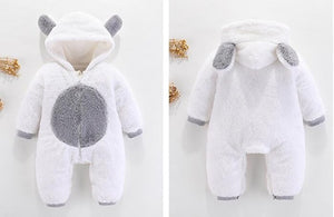 2019 Newborn Baby Winter Hoodie Clothes Polyester Infant Baby Girls Pink Climbing New Spring Outwear Rompers 3m 12m Boy Jumpsuit