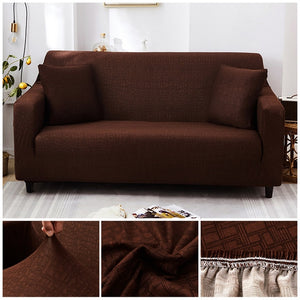 Cross Pattern Elastic Sofa Cover