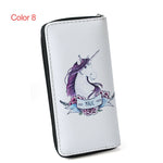 Load image into Gallery viewer, Women Unicorn Wallet Clutch Long Leather Purse Card Holder Phone Zipper Handbags
