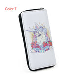 Load image into Gallery viewer, Women Unicorn Wallet Clutch Long Leather Purse Card Holder Phone Zipper Handbags
