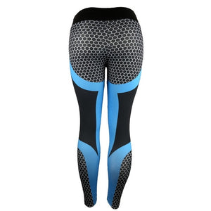 Vertvie Honeycomb Printed Yoga Pants Women Push Up Professional Running Fitness Gym Sport Leggings Tight Trouser Pencil Leggins