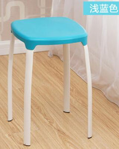 Modern Household Plastic Stool Living Room Dining Stool Fashion Cafe Bar Stool