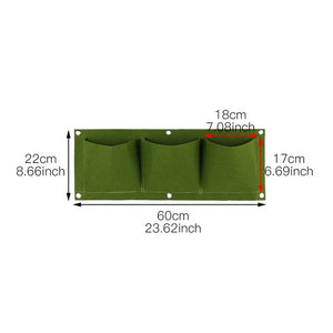 4/7/9/18/25/36/49/72 Pockets Wall Hanging Planting Bags Green Plant Grow Planter Vertical Garden Living Bag Garden Supplies Bags