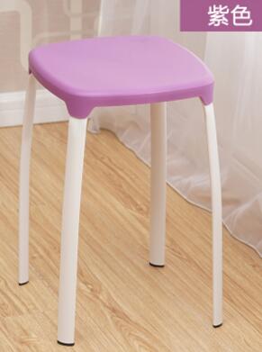 Modern Household Plastic Stool Living Room Dining Stool Fashion Cafe Bar Stool