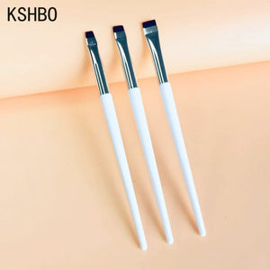 KSHBO Thin Eyebrow Eyeliner Brush Super Fine Angled Brow Contour Brush Portable Women Eyebrow Liner Cream Cosmetic Makeup Tools| |