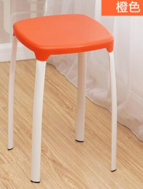 Modern Household Plastic Stool Living Room Dining Stool Fashion Cafe Bar Stool