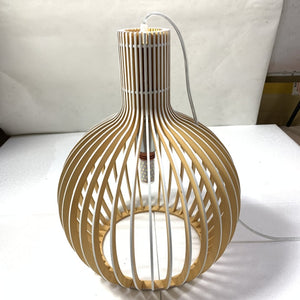 Modern Netherlands 45/35/23cm E27 Wood Pendant Light Hand made Retro antique decorative Black white Wooden Lamps|Pendant Lights|