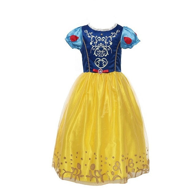 Fancy Baby Girl Princess Clothes Kid Jasmine Rapunzel Aurora Belle Ariel Cosplay Costume Child Elsa Anna Elena Sofia Party Dress