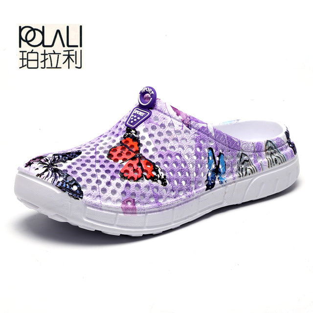 2019 womens casual Clogs Breathable beach sandals valentine slippers summer slip on women flip flops shoes home shoes for women