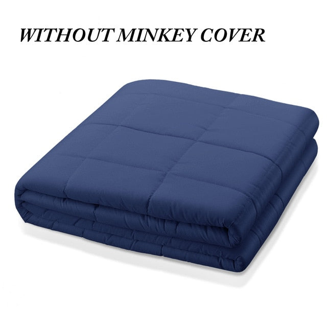 6.8kg/9kg Weighted Blanket Adult Full Queen Size Cotton cover heavy blanket reduce Anxiety quilt for bed sofa winter comforter