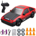 Load image into Gallery viewer, 2.4G High speed Drift Rc Car 4WD Toy Remote Control AE86 Model GTR Vehicle Car RC Racing Cars Toy for Children Christmas Gifts High speed Drift Rc Car 4WD Toy Remote Control AE86 Model GTR Vehicle Car RC Racing Cars Toy for Children Christmas Gifts
