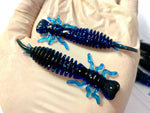 Load image into Gallery viewer, 10 Pack 3&quot; Hellgrammite Insect Larva Ned Rig Soft Plastic Lures - Soft&amp;Durable!
