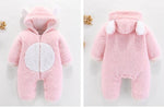 Load image into Gallery viewer, 2019 Newborn Baby Winter Hoodie Clothes Polyester Infant Baby Girls Pink Climbing New Spring Outwear Rompers 3m 12m Boy Jumpsuit
