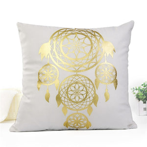 Decorative Black Gold Pillowcase