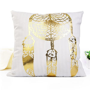 Decorative Black Gold Pillowcase