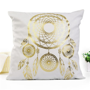 Decorative Black Gold Pillowcase