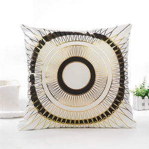 Decorative Black Gold Pillowcase