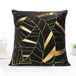 Load image into Gallery viewer, Decorative Black Gold Pillowcase
