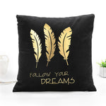 Load image into Gallery viewer, Decorative Black Gold Pillowcase
