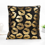 Load image into Gallery viewer, Decorative Black Gold Pillowcase
