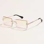 Load image into Gallery viewer, Fashion Rimless Rectangle Sunglasses
