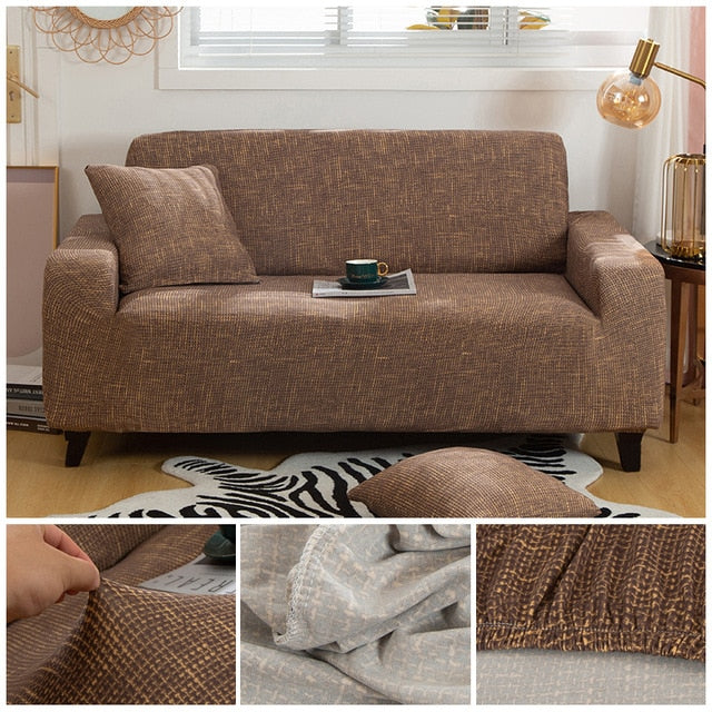 Cross Pattern Elastic Sofa Cover