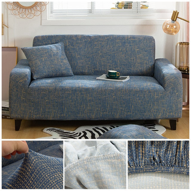 Cross Pattern Elastic Sofa Cover