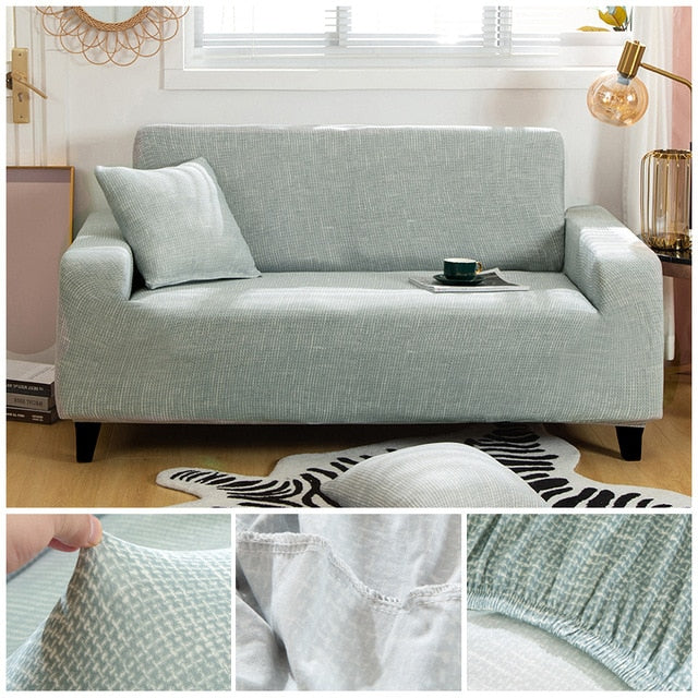 Cross Pattern Elastic Sofa Cover