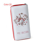 Load image into Gallery viewer, Women Unicorn Wallet Clutch Long Leather Purse Card Holder Phone Zipper Handbags
