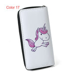 Load image into Gallery viewer, Women Unicorn Wallet Clutch Long Leather Purse Card Holder Phone Zipper Handbags
