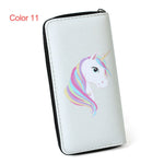 Load image into Gallery viewer, Women Unicorn Wallet Clutch Long Leather Purse Card Holder Phone Zipper Handbags
