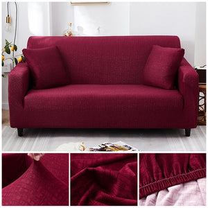 Cross Pattern Elastic Sofa Cover