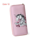 Load image into Gallery viewer, Women Unicorn Wallet Clutch Long Leather Purse Card Holder Phone Zipper Handbags
