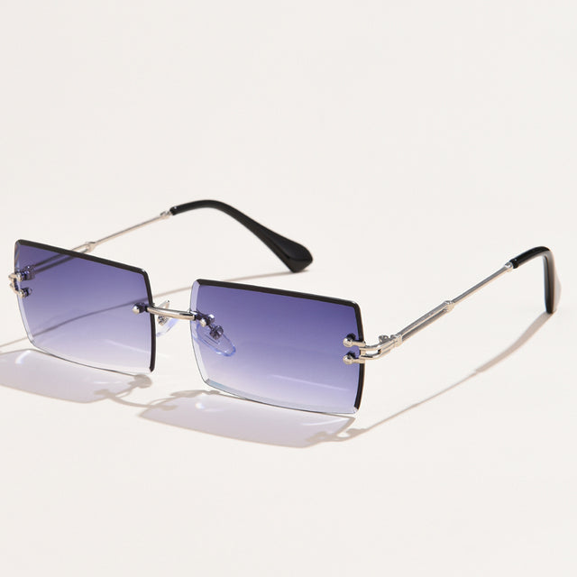 Fashion Rimless Rectangle Sunglasses