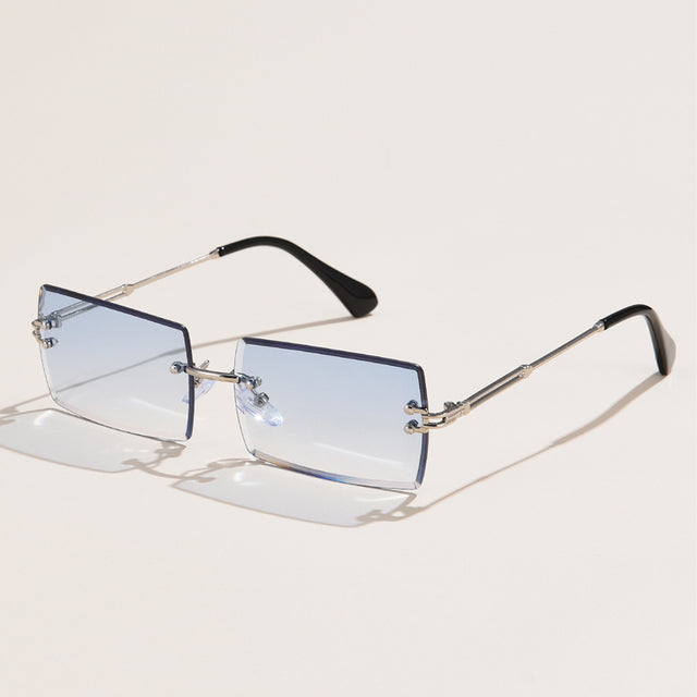 Fashion Rimless Rectangle Sunglasses